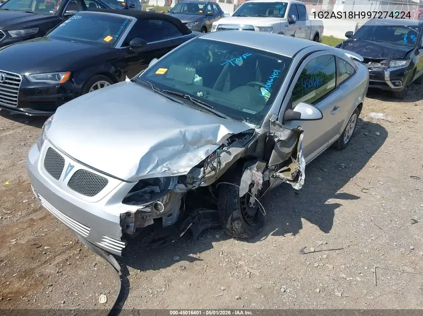 2009 Pontiac G5 VIN: 1G2AS18H997274224 Lot: 45016401