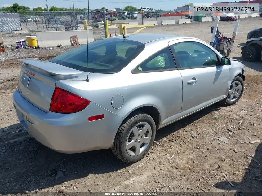 2009 Pontiac G5 VIN: 1G2AS18H997274224 Lot: 45016401