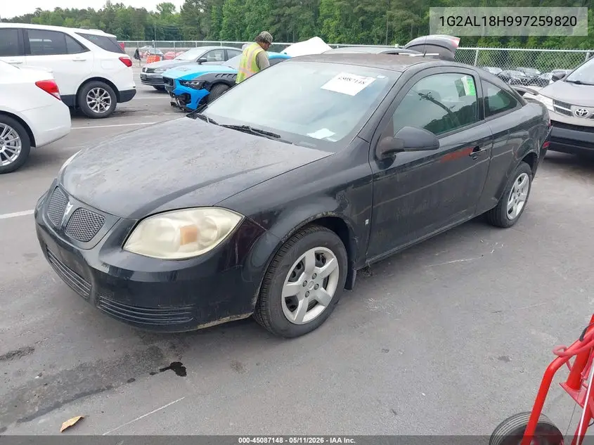 2009 Pontiac G5 VIN: 1G2AL18H997259820 Lot: 45087148
