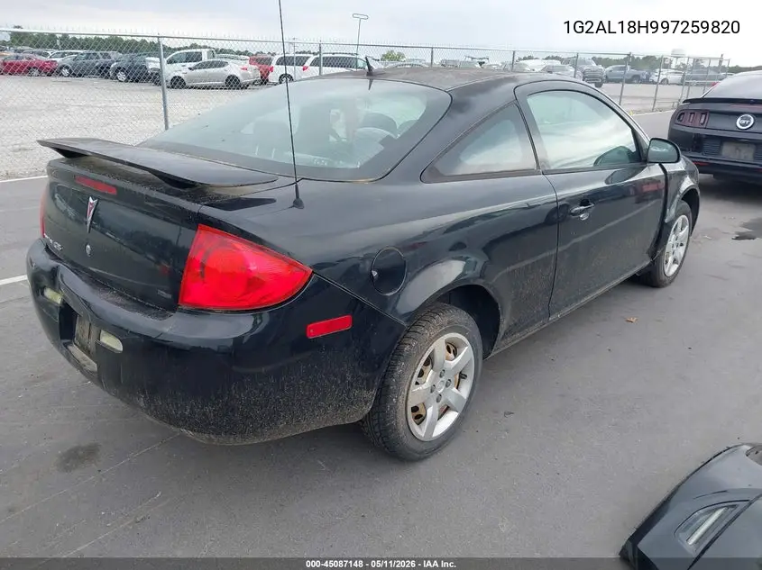 2009 Pontiac G5 VIN: 1G2AL18H997259820 Lot: 45087148