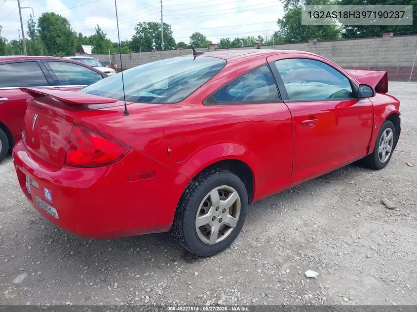 2009 Pontiac G5 VIN: 1G2AS18H397190237 Lot: 45227514