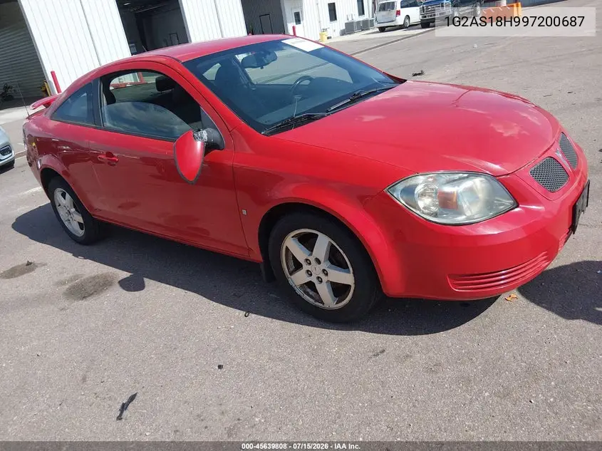 2009 Pontiac G5 VIN: 1G2AS18H997200687 Lot: 45639808
