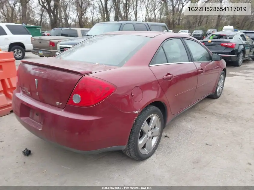 1G2ZH528654117019 2005 Pontiac G6 Gt