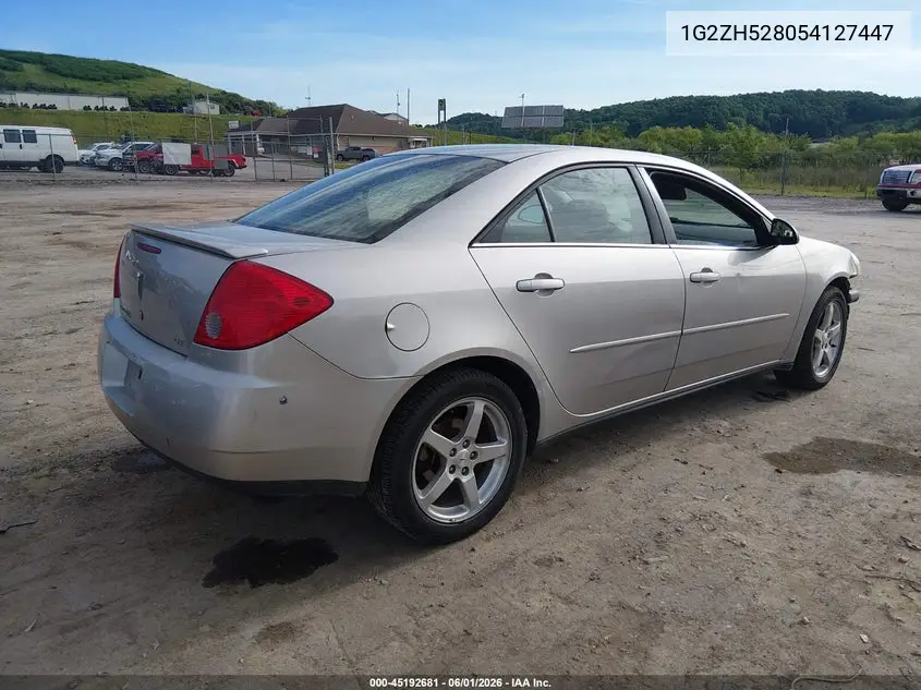 2005 Pontiac G6 Gt VIN: 1G2ZH528054127447 Lot: 45192681