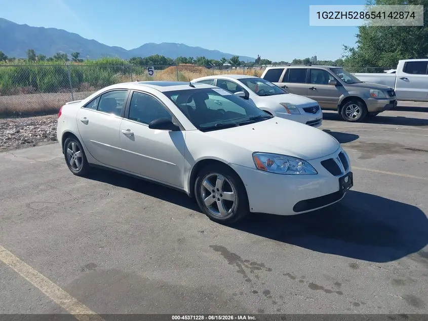 2005 Pontiac G6 Gt VIN: 1G2ZH528654142874 Lot: 45371228
