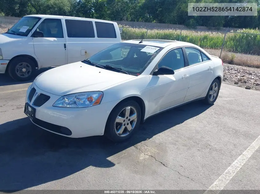 2005 Pontiac G6 Gt VIN: 1G2ZH528654142874 Lot: 45371228