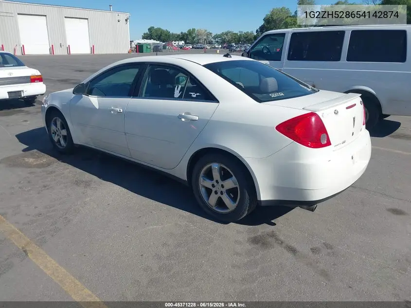 2005 Pontiac G6 Gt VIN: 1G2ZH528654142874 Lot: 45371228