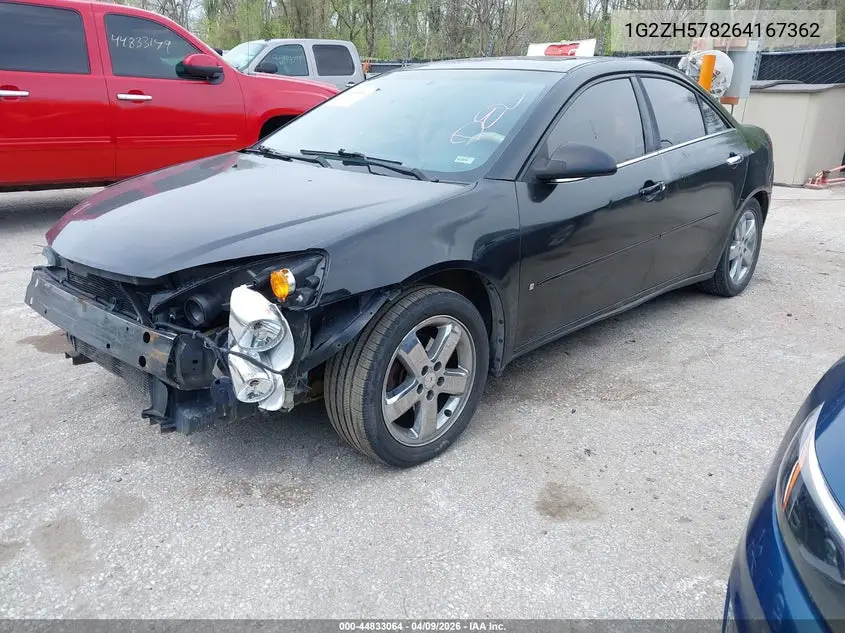 2006 Pontiac G6 Gt VIN: 1G2ZH578264167362 Lot: 44833064