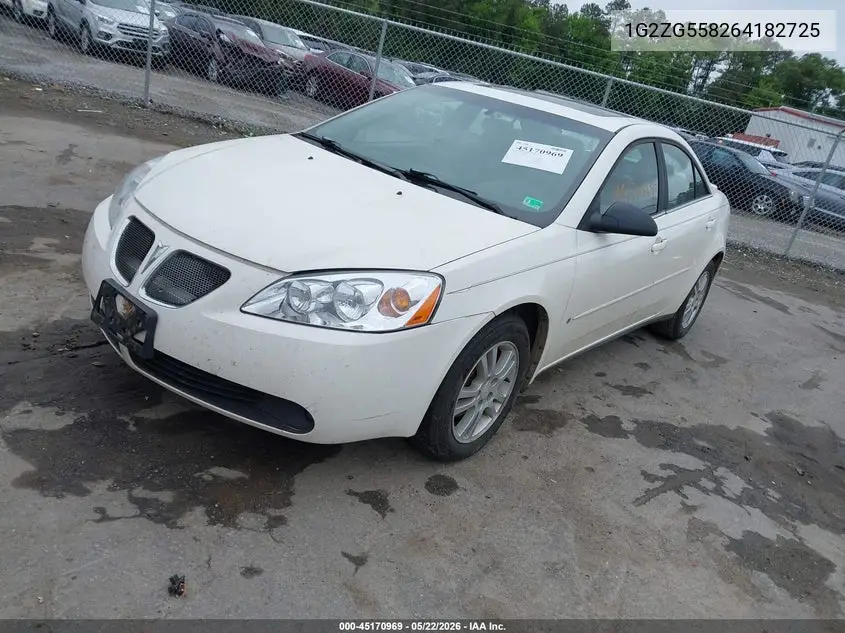 2006 Pontiac G6 VIN: 1G2ZG558264182725 Lot: 45170969