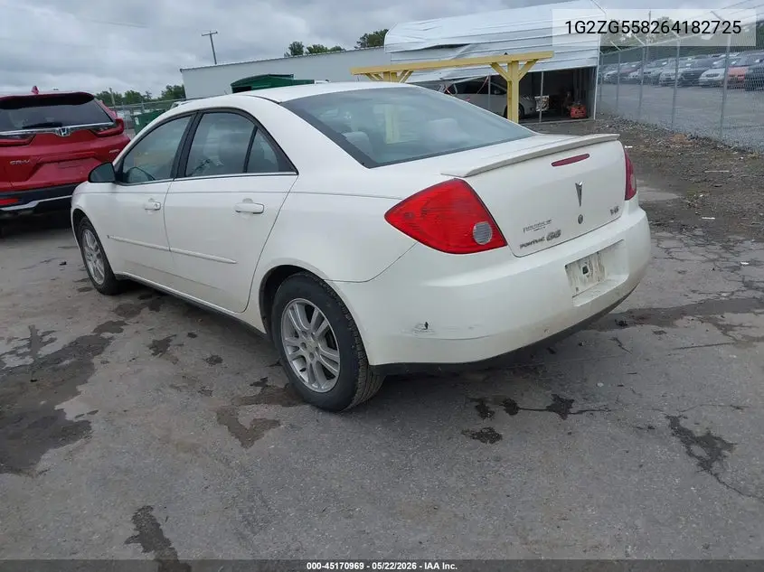 2006 Pontiac G6 VIN: 1G2ZG558264182725 Lot: 45170969