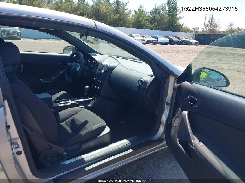 2006 Pontiac G6 Gt VIN: 1G2ZH358064273915 Lot: 45172282