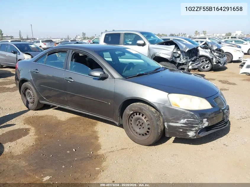 2006 Pontiac G6 VIN: 1G2ZF55B164291658 Lot: 45173234
