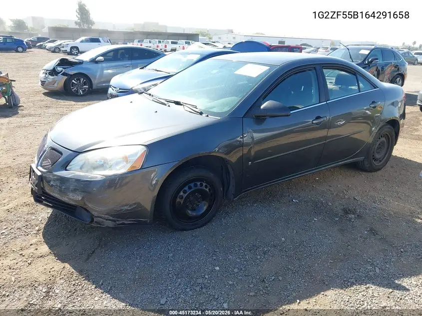 2006 Pontiac G6 VIN: 1G2ZF55B164291658 Lot: 45173234