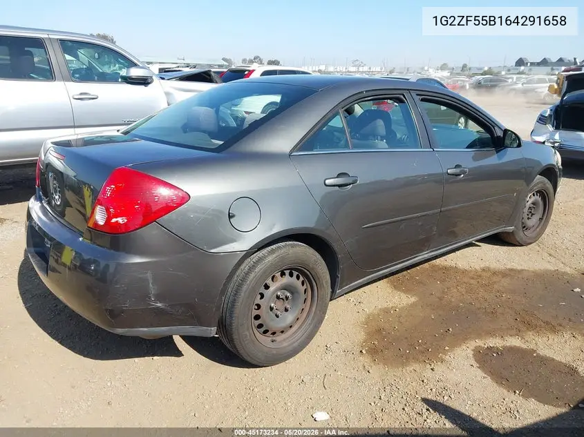 2006 Pontiac G6 VIN: 1G2ZF55B164291658 Lot: 45173234