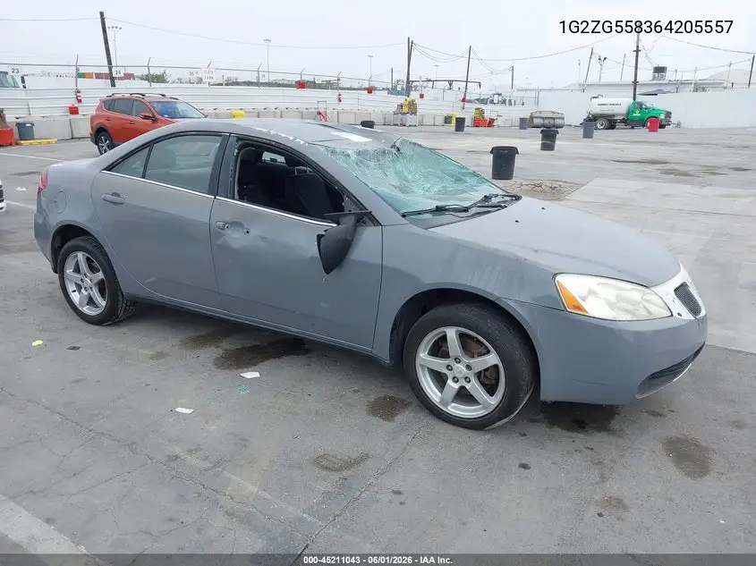 1G2ZG558364205557 2006 Pontiac G6