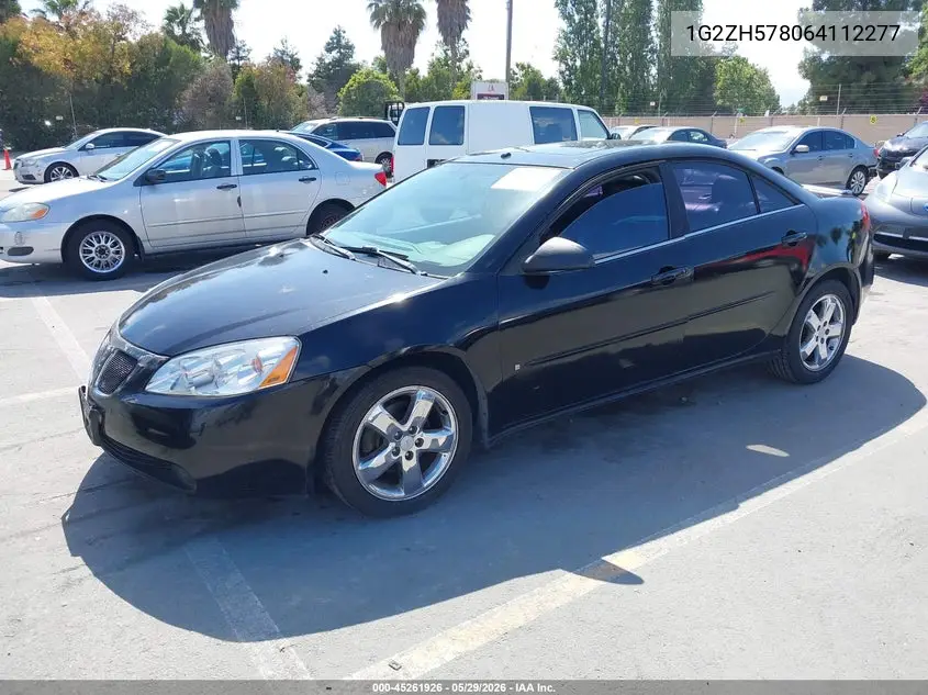 2006 Pontiac G6 Gt VIN: 1G2ZH578064112277 Lot: 45261926