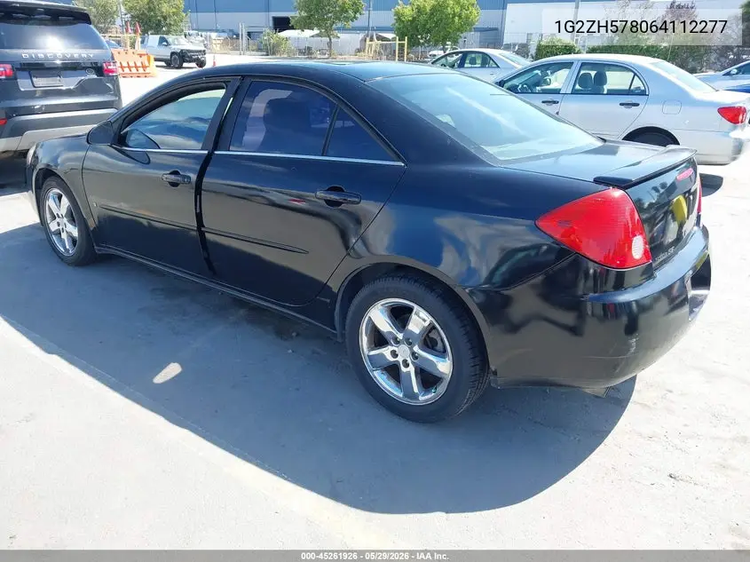 2006 Pontiac G6 Gt VIN: 1G2ZH578064112277 Lot: 45261926