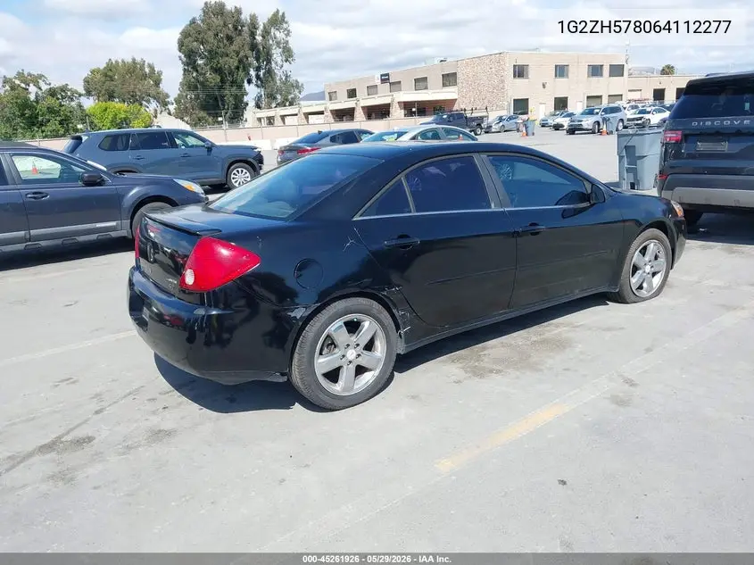 2006 Pontiac G6 Gt VIN: 1G2ZH578064112277 Lot: 45261926