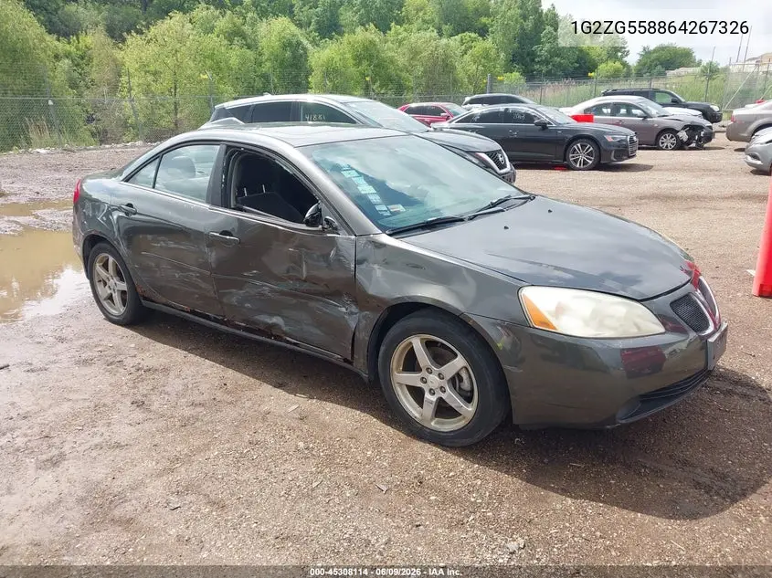 2006 Pontiac G6 VIN: 1G2ZG558864267326 Lot: 45308114