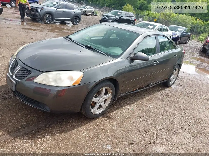 2006 Pontiac G6 VIN: 1G2ZG558864267326 Lot: 45308114