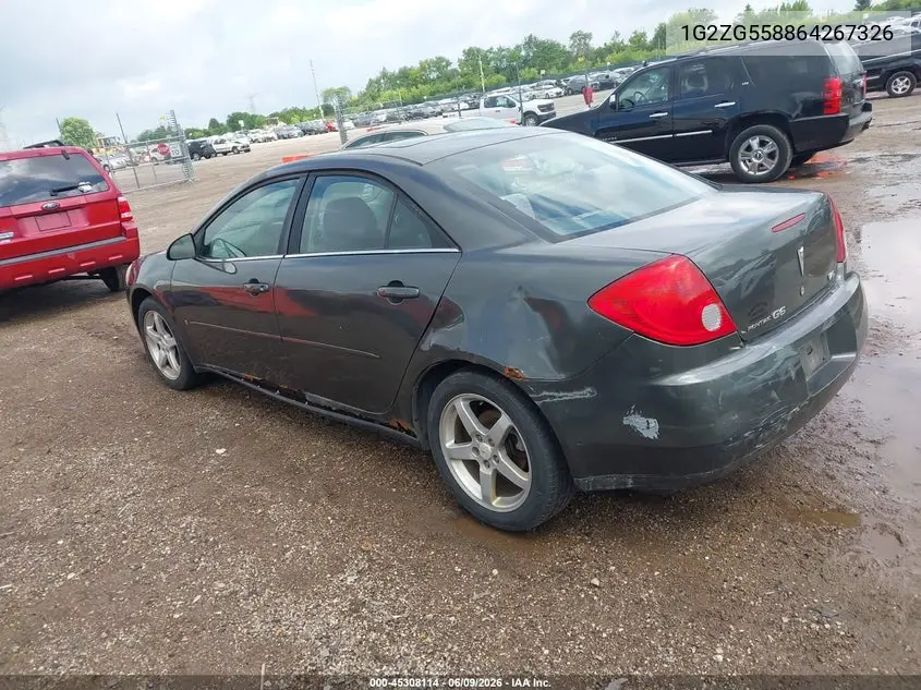 2006 Pontiac G6 VIN: 1G2ZG558864267326 Lot: 45308114