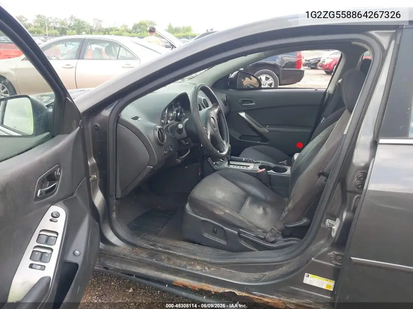2006 Pontiac G6 VIN: 1G2ZG558864267326 Lot: 45308114