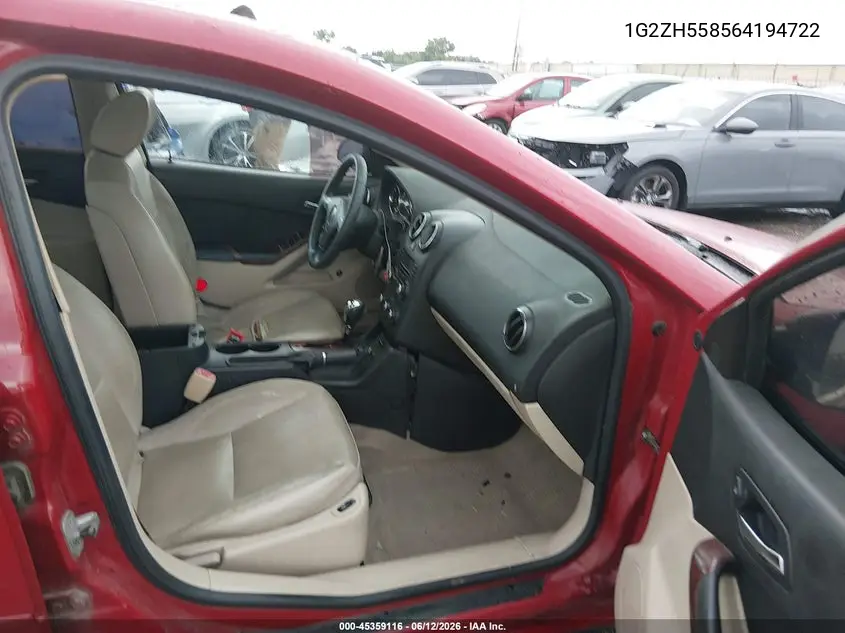 2006 Pontiac G6 Gt VIN: 1G2ZH558564194722 Lot: 45359116