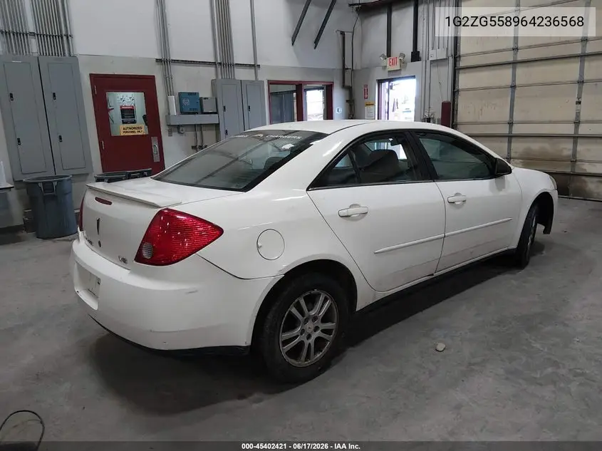 2006 Pontiac G6 VIN: 1G2ZG558964236568 Lot: 45402421