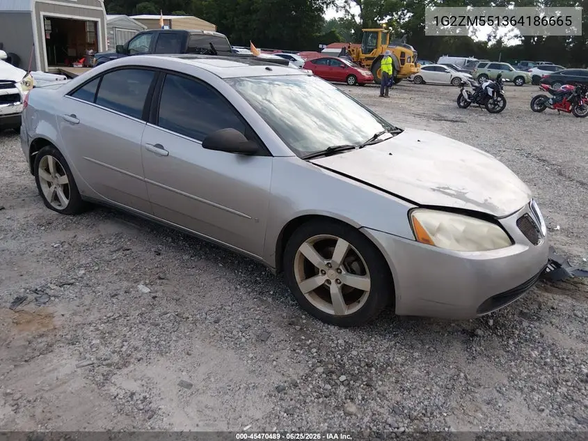 2006 Pontiac G6 Gtp VIN: 1G2ZM551364186665 Lot: 45470489
