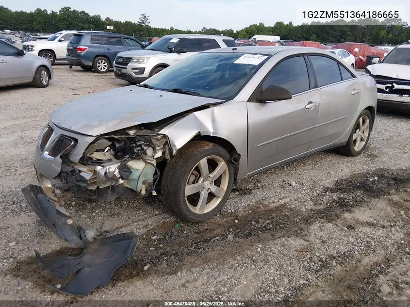 2006 Pontiac G6 Gtp VIN: 1G2ZM551364186665 Lot: 45470489