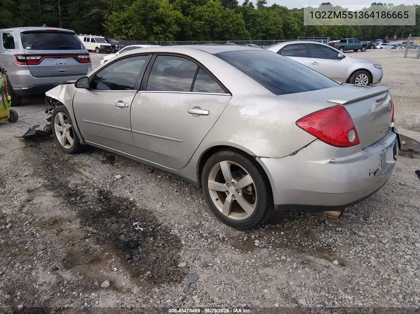 2006 Pontiac G6 Gtp VIN: 1G2ZM551364186665 Lot: 45470489