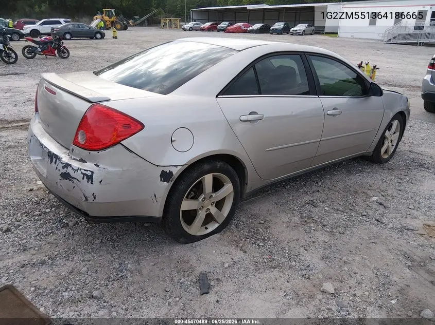 2006 Pontiac G6 Gtp VIN: 1G2ZM551364186665 Lot: 45470489