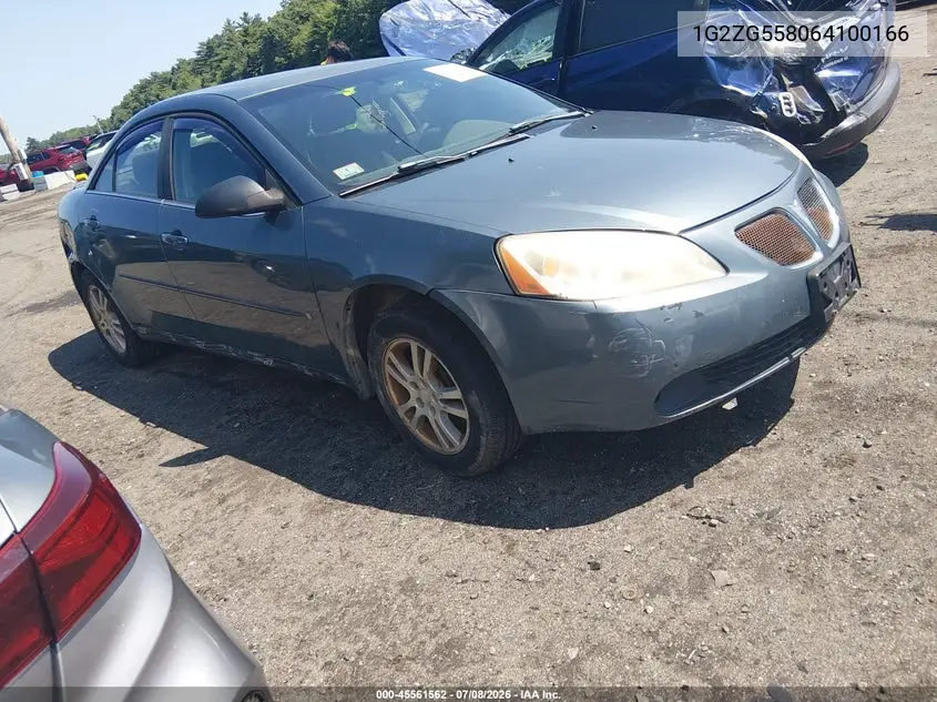2006 Pontiac G6 VIN: 1G2ZG558064100166 Lot: 45561562