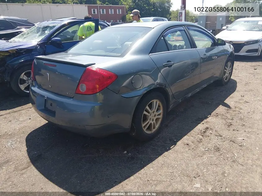 2006 Pontiac G6 VIN: 1G2ZG558064100166 Lot: 45561562