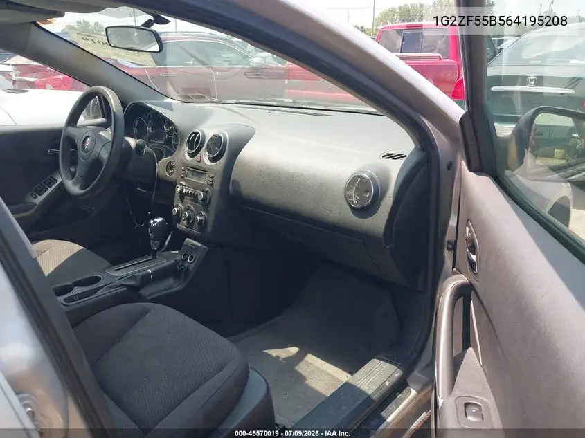 2006 Pontiac G6 VIN: 1G2ZF55B564195208 Lot: 45570019