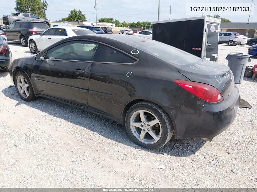 2006 Pontiac G6 Gt VIN: 1G2ZH158264182133 Lot: 45588397