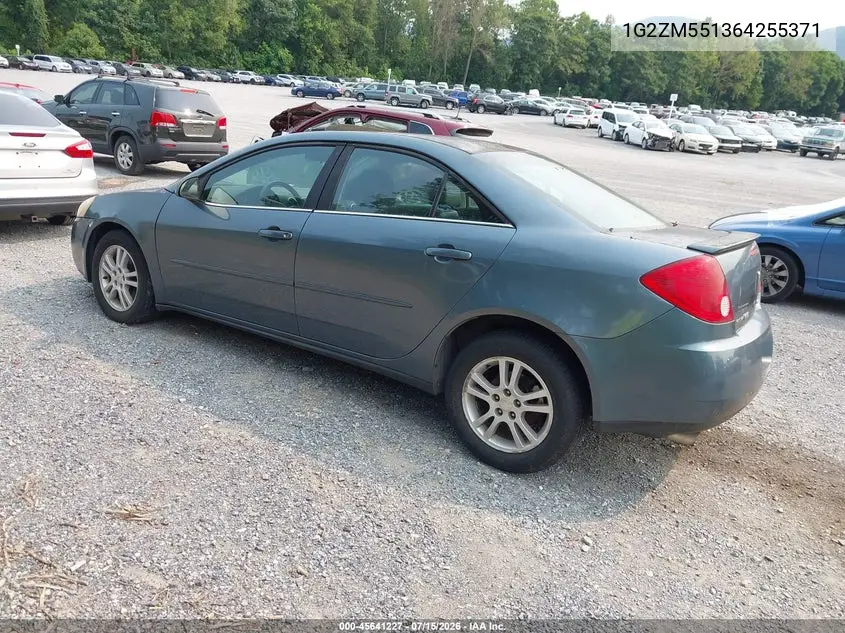 2006 Pontiac G6 Gtp VIN: 1G2ZM551364255371 Lot: 45641227