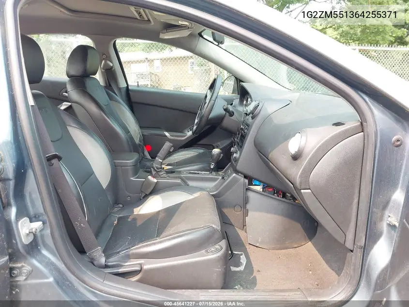 2006 Pontiac G6 Gtp VIN: 1G2ZM551364255371 Lot: 45641227