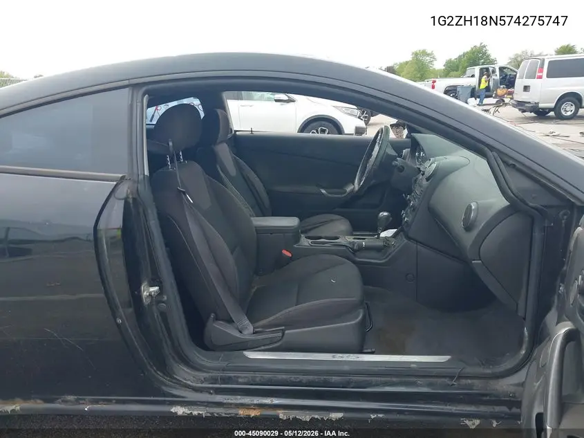 2007 Pontiac G6 Gt VIN: 1G2ZH18N574275747 Lot: 45090029
