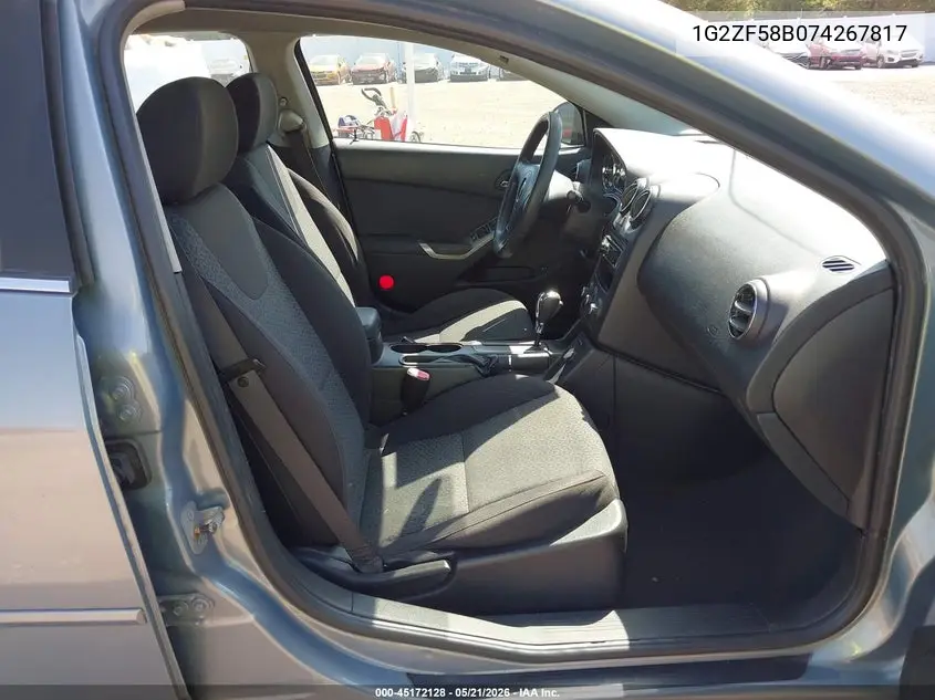 2007 Pontiac G6 Value Leader VIN: 1G2ZF58B074267817 Lot: 45172128