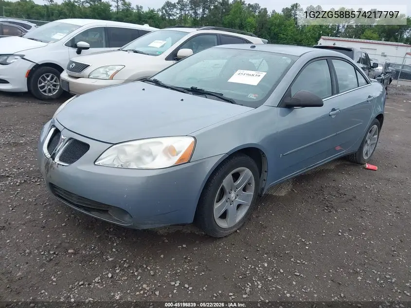 2007 Pontiac G6 VIN: 1G2ZG58B574217797 Lot: 45196839