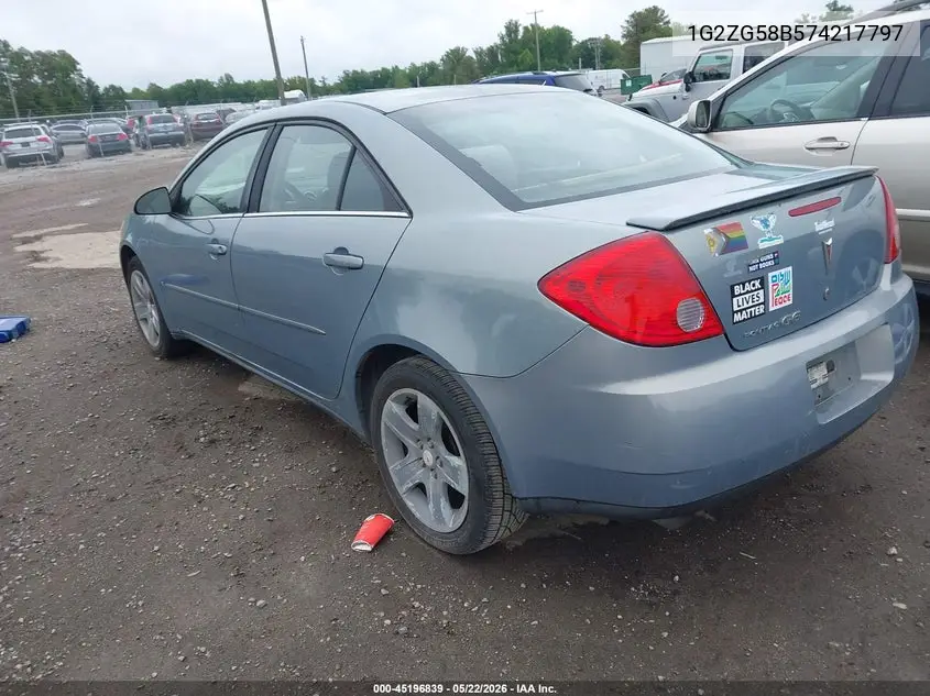 2007 Pontiac G6 VIN: 1G2ZG58B574217797 Lot: 45196839