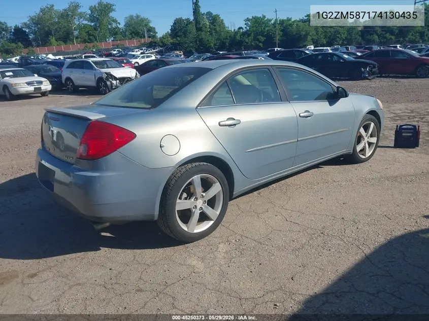 2007 Pontiac G6 Gtp VIN: 1G2ZM587174130435 Lot: 45250373