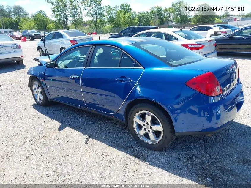 2007 Pontiac G6 Gt VIN: 1G2ZH57N474245180 Lot: 45383282