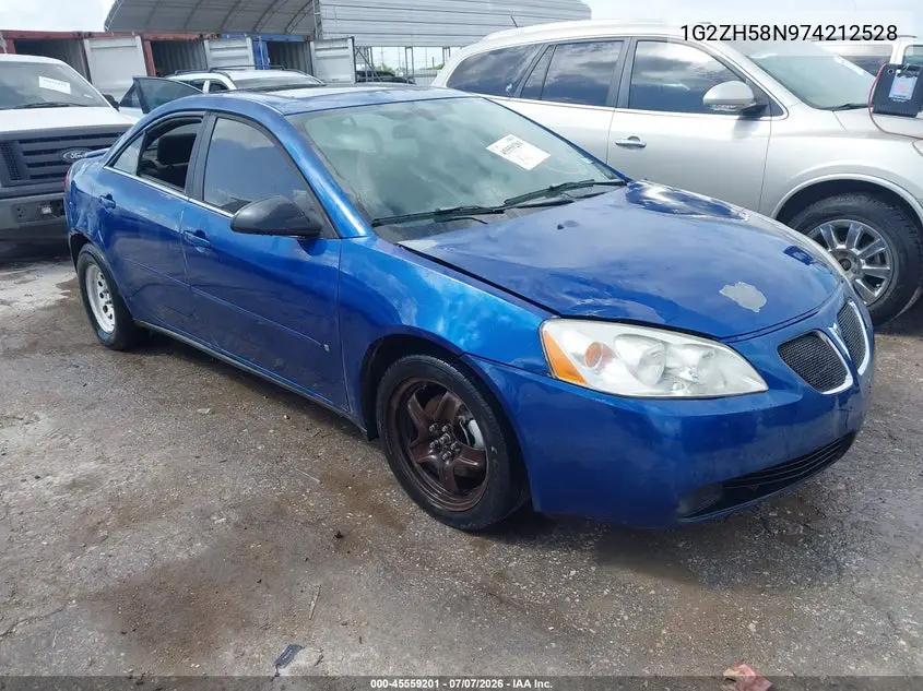 2007 Pontiac G6 Gt VIN: 1G2ZH58N974212528 Lot: 45559201