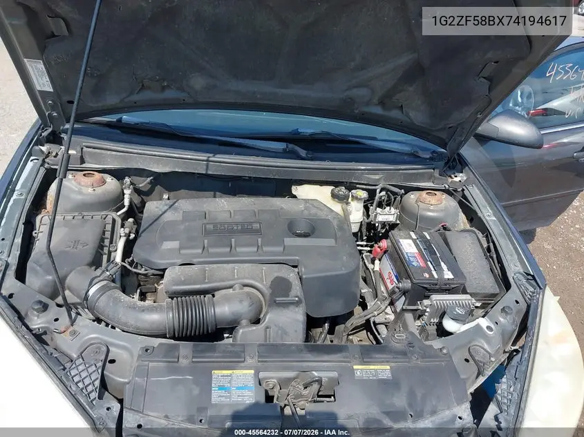 2007 Pontiac G6 Value Leader VIN: 1G2ZF58BX74194617 Lot: 45564232