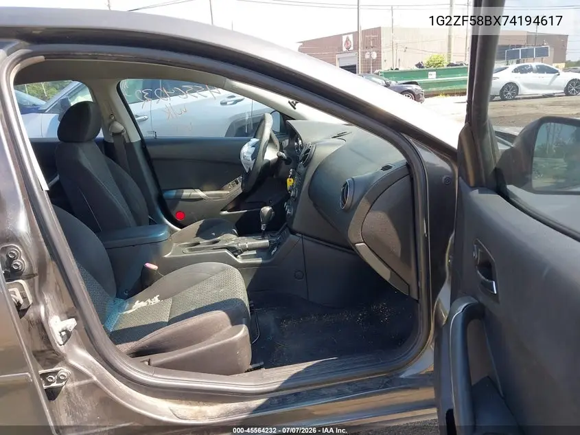 2007 Pontiac G6 Value Leader VIN: 1G2ZF58BX74194617 Lot: 45564232