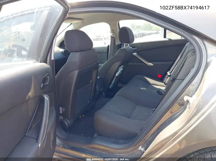 2007 Pontiac G6 Value Leader VIN: 1G2ZF58BX74194617 Lot: 45564232