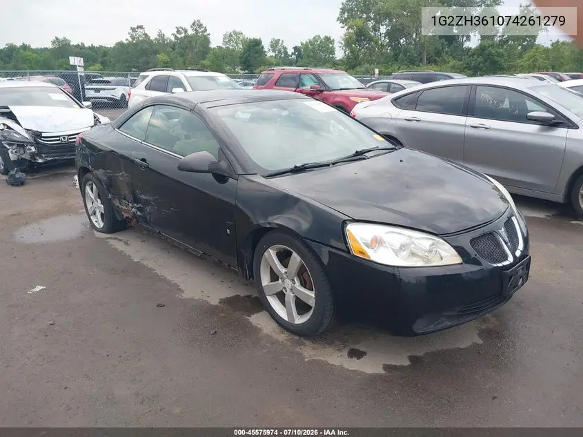 2007 Pontiac G6 Gt VIN: 1G2ZH361074261279 Lot: 45575974