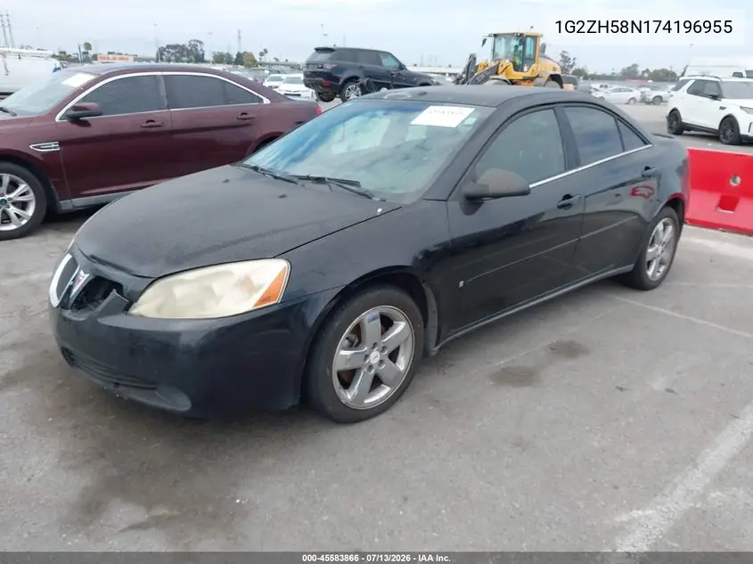 2007 Pontiac G6 Gt VIN: 1G2ZH58N174196955 Lot: 45583866